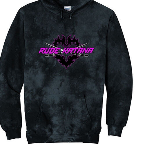 Tattooed Booty Black Tie-Dye