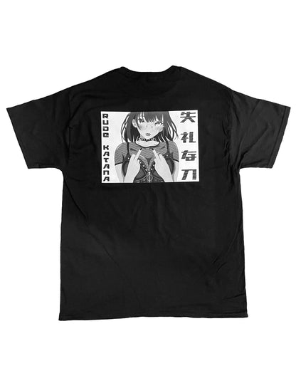 Rude Katana “F*ck Off” Black Shoet Sleeve T-Shirt