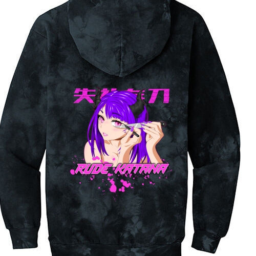 If Looks Could Kill Black Tie-dye Pullover Hoodie