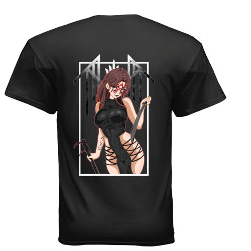 Pentagrams In The Night Sky Black Tee