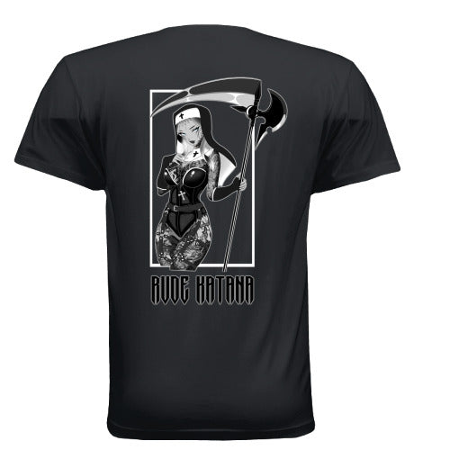 Naughty Nun Black Tee