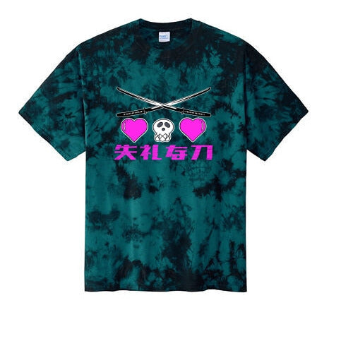 Hang In There Kitty Tie-dye Tee