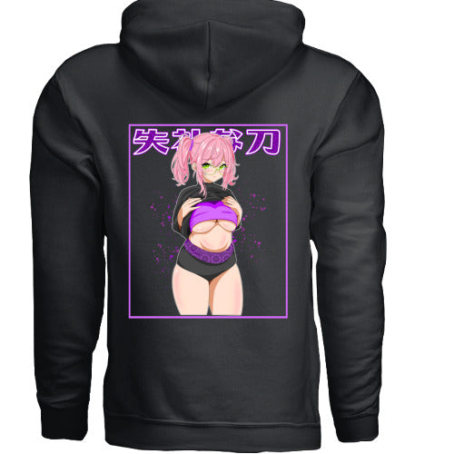 Peekaboo Black Pullover Hoodie
