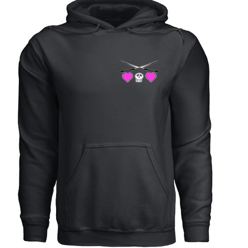 Peekaboo Black Pullover Hoodie
