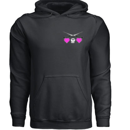 Peekaboo Black Pullover Hoodie