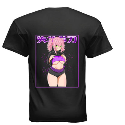 Peekaboo Black Tee