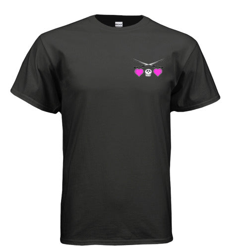 Peekaboo Black Tee