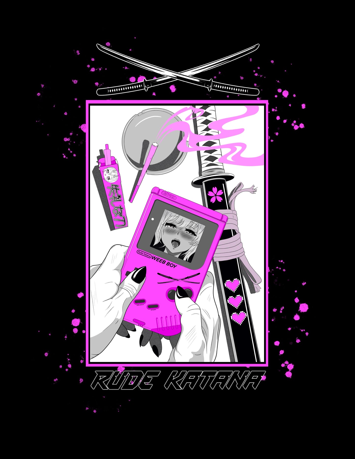 Weeb Boy Black Tee