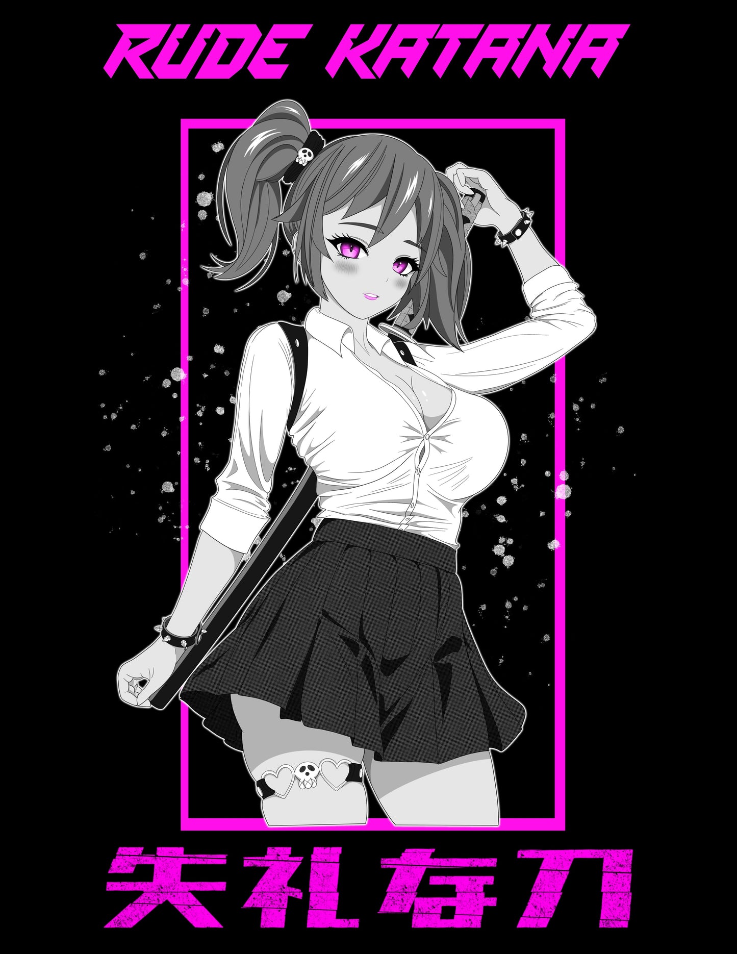 Katana Girl Tie-Dye Hoodie