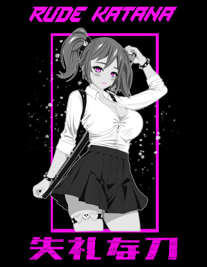 Katana Girl Tie-Dye Hoodie