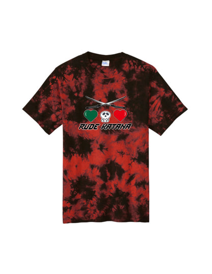Lady Kyylitaaa Red Tie-Dye T-shirt