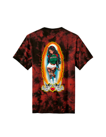 Lady Kyylitaaa Red Tie-Dye T-shirt